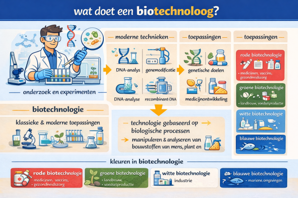 Alles over het beroep biotechnoloog Wat doet een biotechnoloog